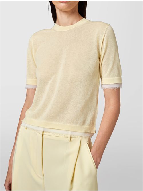 Girocollo M/Maniche Mix Fabric Alpha Studio ALPHA STUDIO | AD-6070C-2012